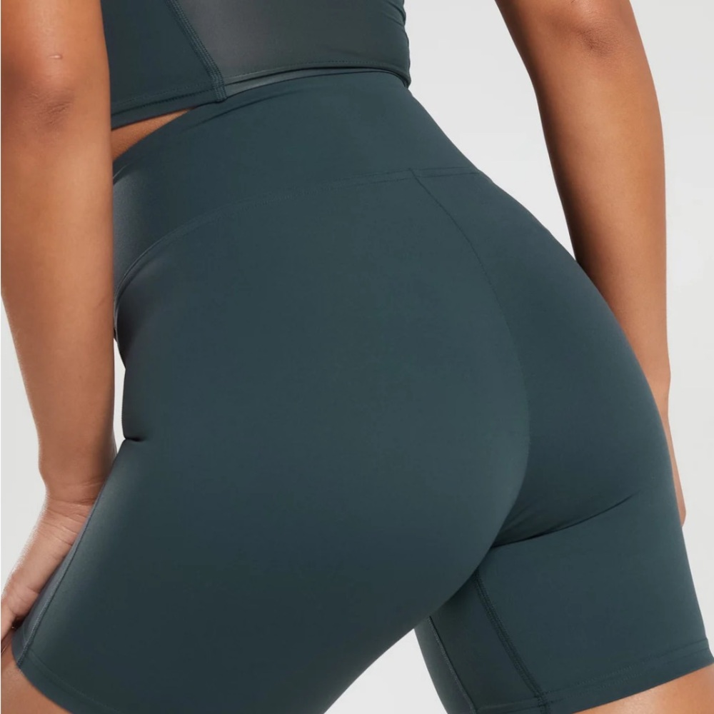 3 pieces Gymshark darkest teal bra + Gymshark shorts + Gymshark leggings
